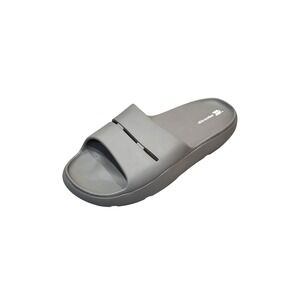 All in Motion Mens Archie Recovery Slide Sandals Gray Contoured Footbed Slip On